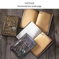 Warrior's Writ 3D Embossed Leather Notebook