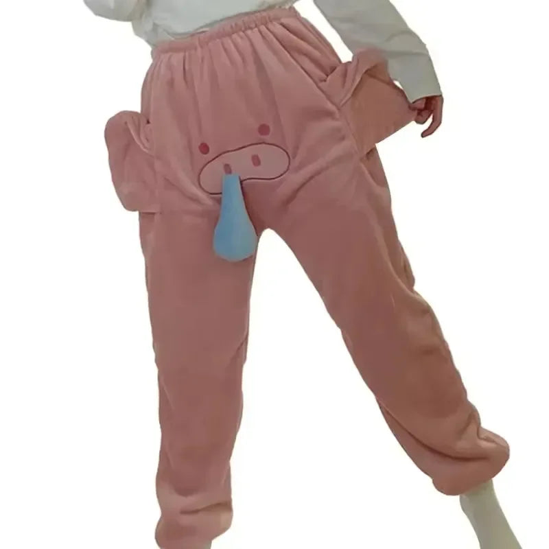 Funny Elephant Trunk Novelty Pajama Pants