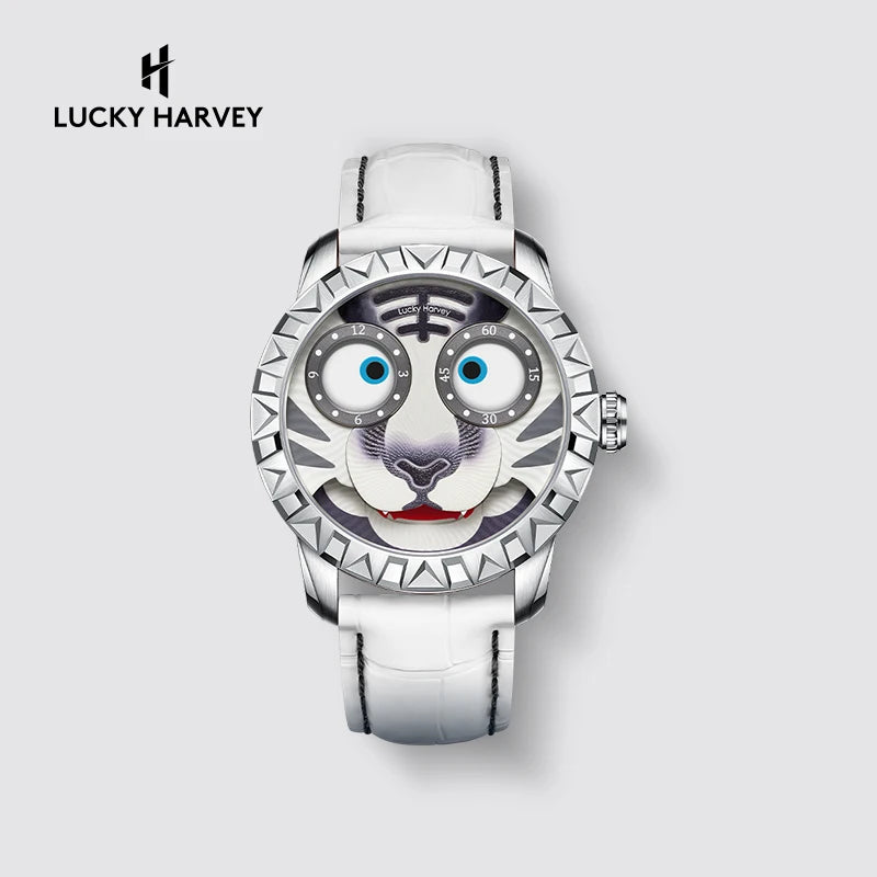 Lucky Harvey Luminous Tiger Dial Mechanical Watches Men Sapphire Waterproof Automatic Movement Limited Edition Watches for Men - Bear Hugs