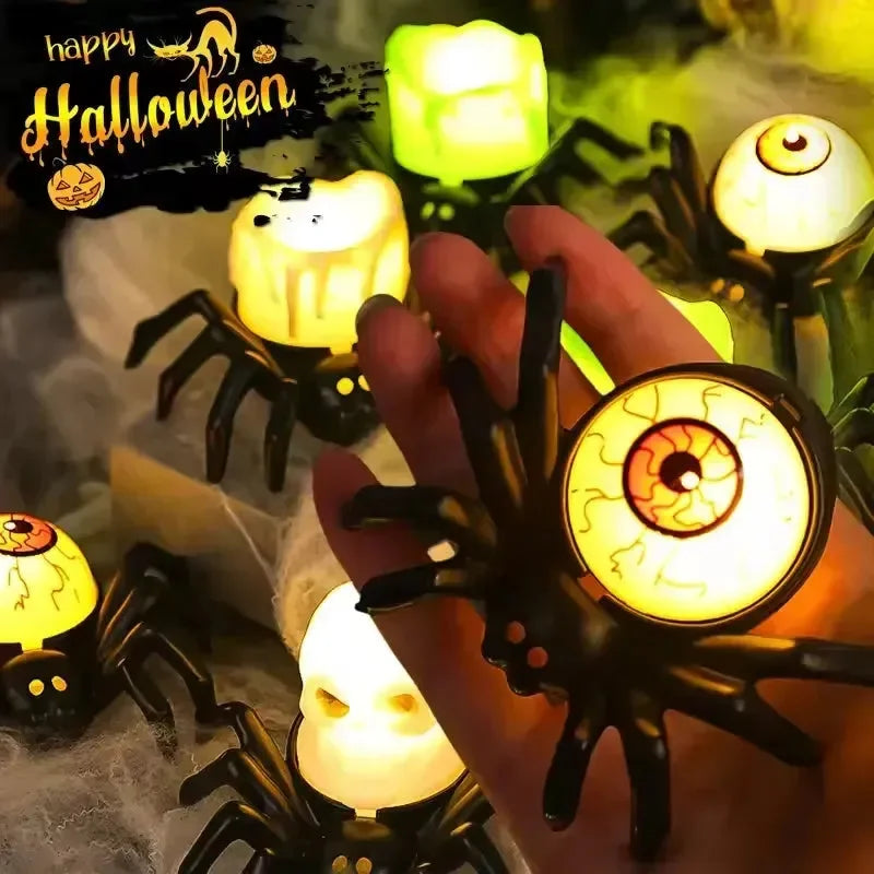 Spooky Spider Candle Night Lamp