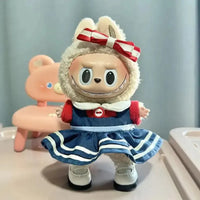 Handmade Labubu Blue Red Sailor Moon Outfit with Accessories - Bear Hugs