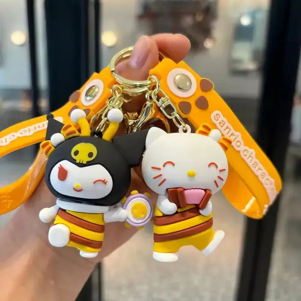 Sanliou Honeycomb Buzz Bee Keychain