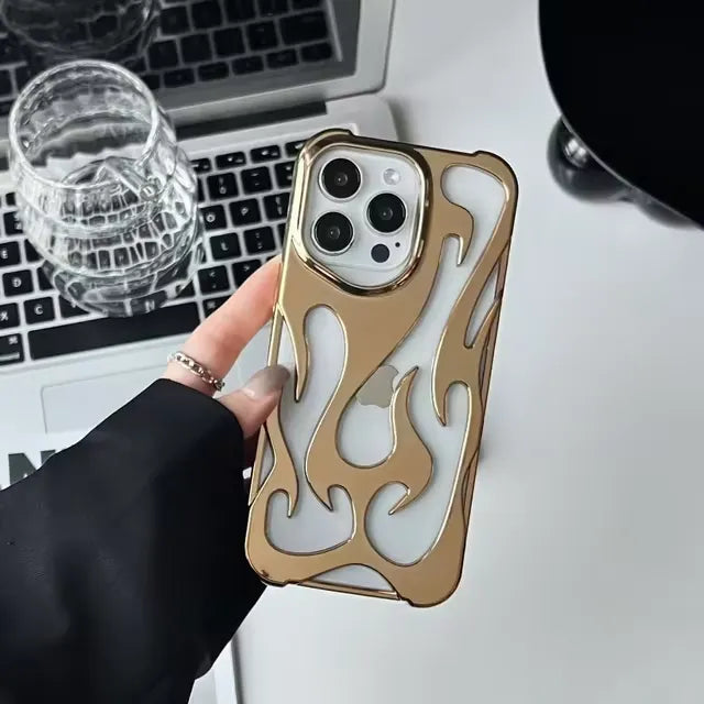 3D Hollowed Flame Phone Case (For iPhones)