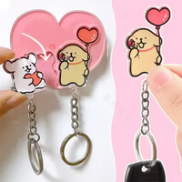 Heartfelt Hounds Wall Couple Keychain
