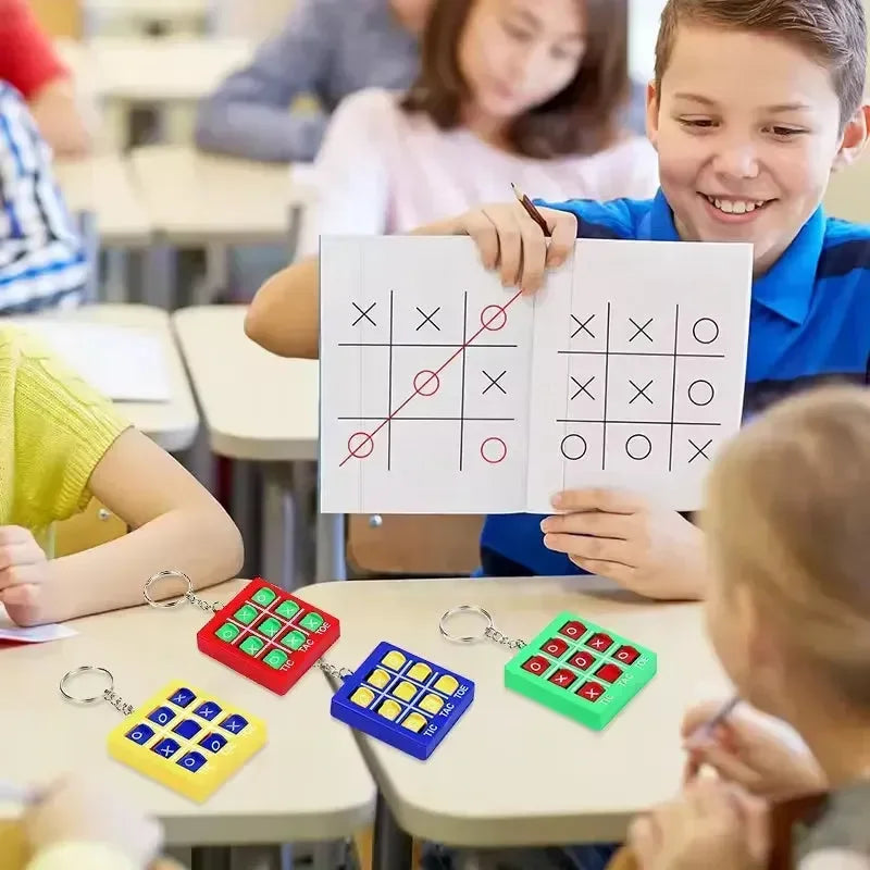 Pocket XO Tic Tac Toe Keychain