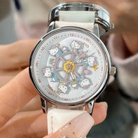 Sanrio Hello Kitty Rotating Glow in The Dark Watch for Women Teen Girls Students Best Friends Birthday Gift Cartoon Cute - Bear Hugs