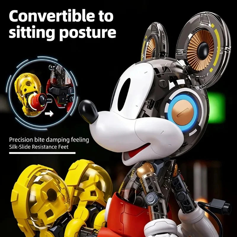 Disney 30cm PLEYERID MICKEY AND FRIENDS Mickey Mouse Donald Duck Mechanical Figures Assembly Model Toy Pop Toy Ornament Gift - Bear Hugs