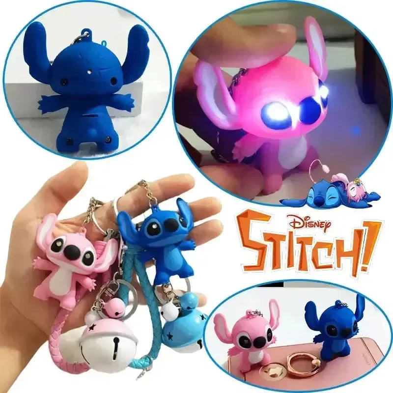 Luminous Love Notes Stitch Keychain