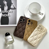 Curly Wave Leather Phone Case (For iPhones)