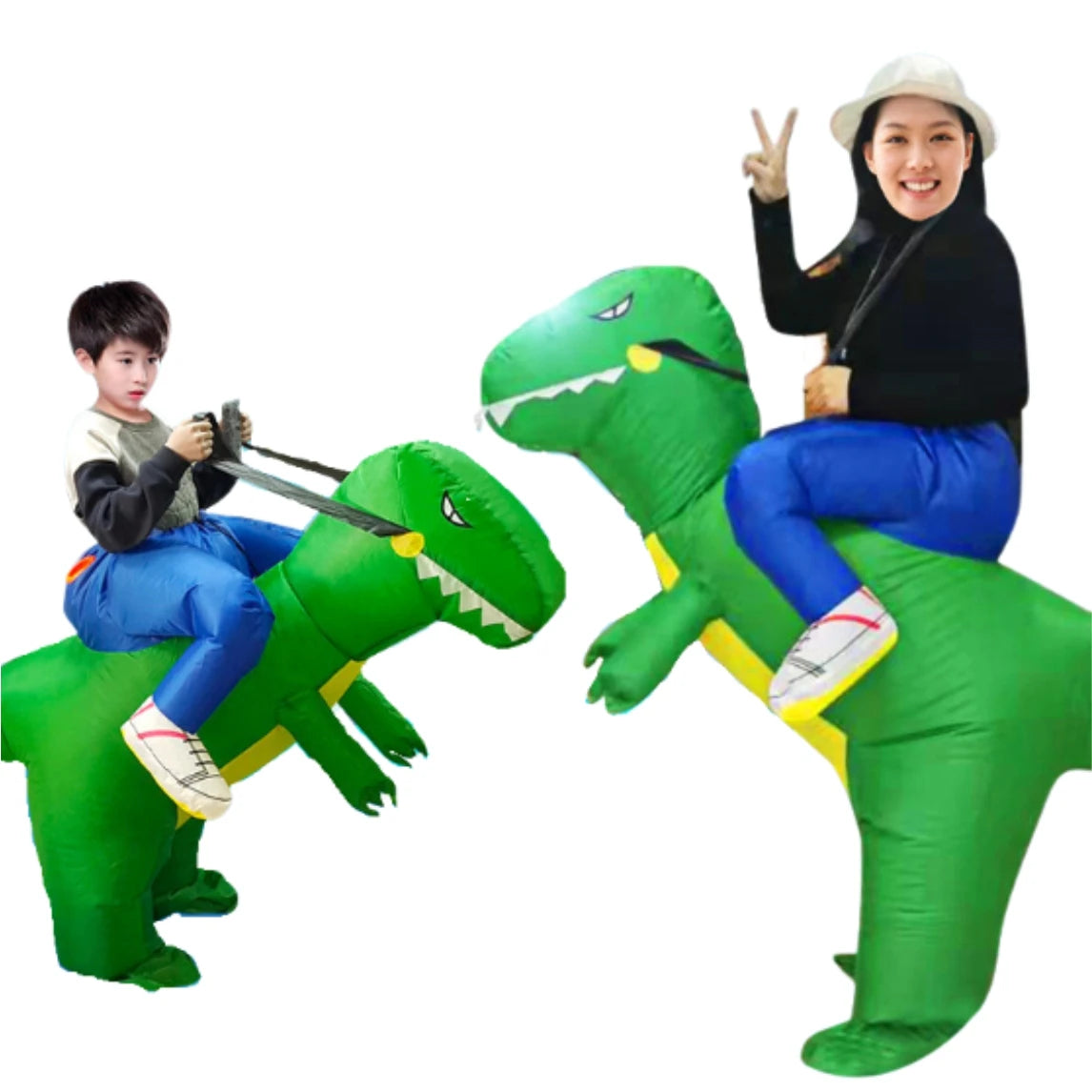 Inflatable Green Dinosaur Halloween Costume