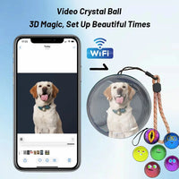 Mobile APP WIFI version can customize 3D crystal balls, audio and video electronic balls, and customize gifts Memory sphere - Bear Hugs