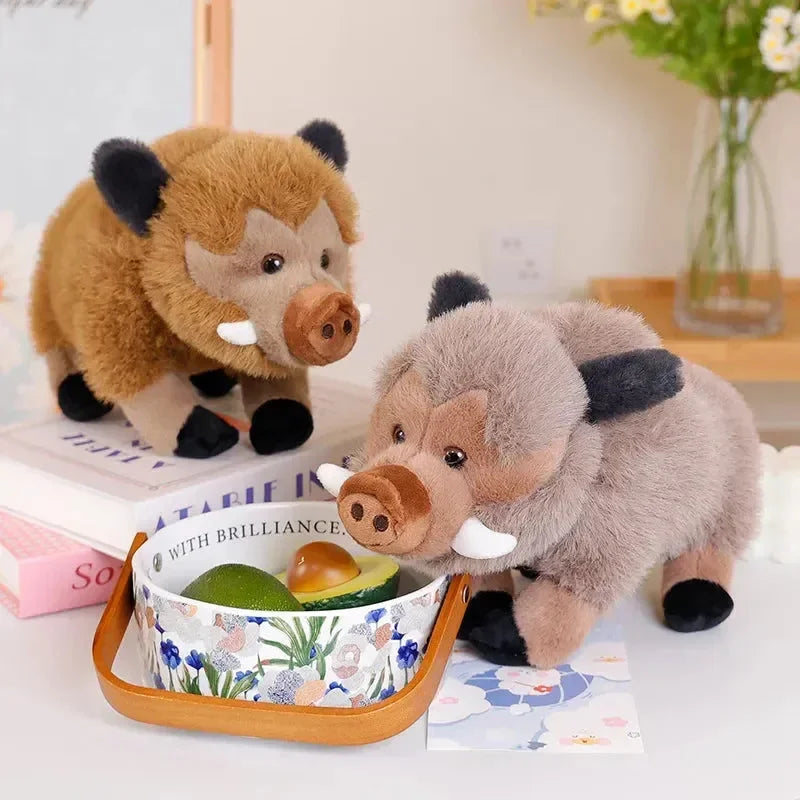 Fluffy Wild Boar Plushie Soft Toy - Bear Hugs