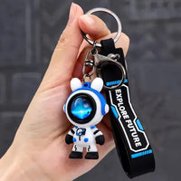 Lightning Astronaut Bear 3D Keychain