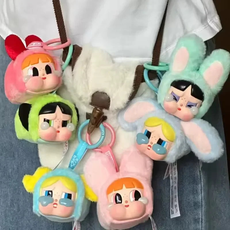 CRYBABY Powerpuff Girls Plush Keychain