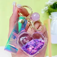 Heartfelt Hues Liquid Glitter Keychain