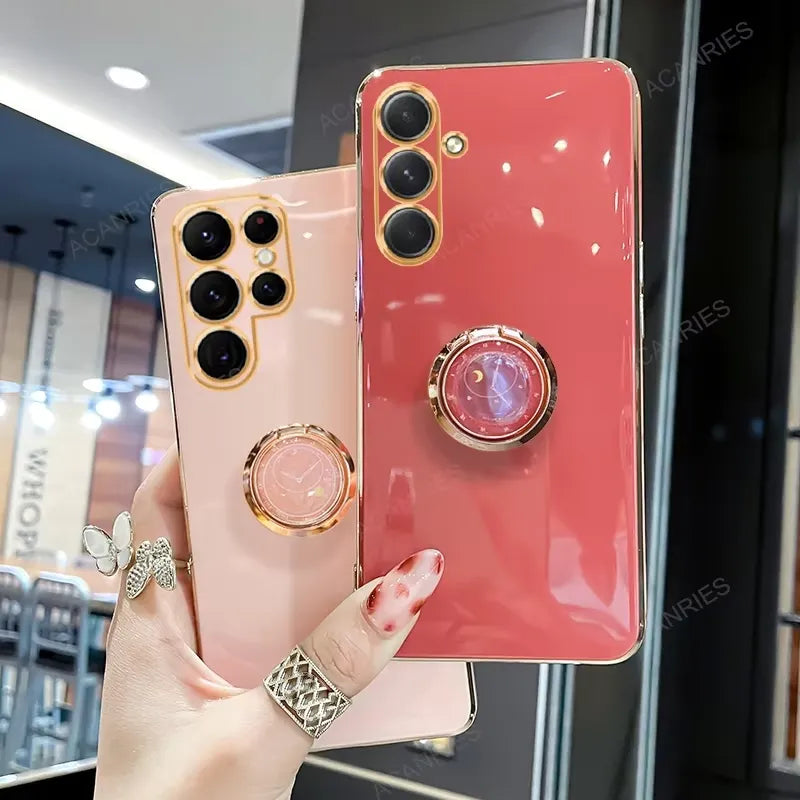 Luxury Plating Ring Case (For Samsung)