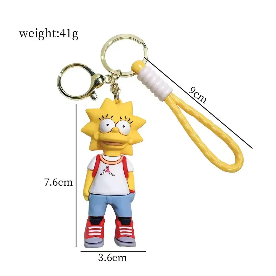 The Simpsons Springfield Squad Keychain