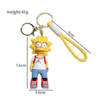 The Simpsons Springfield Squad Keychain