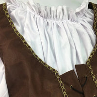 Pirates of the Caribbean Cosplay Captain Jack Sparrow Costume Men Women Female Male Female Carnival Halloween Sexy Set - Bear Hugs