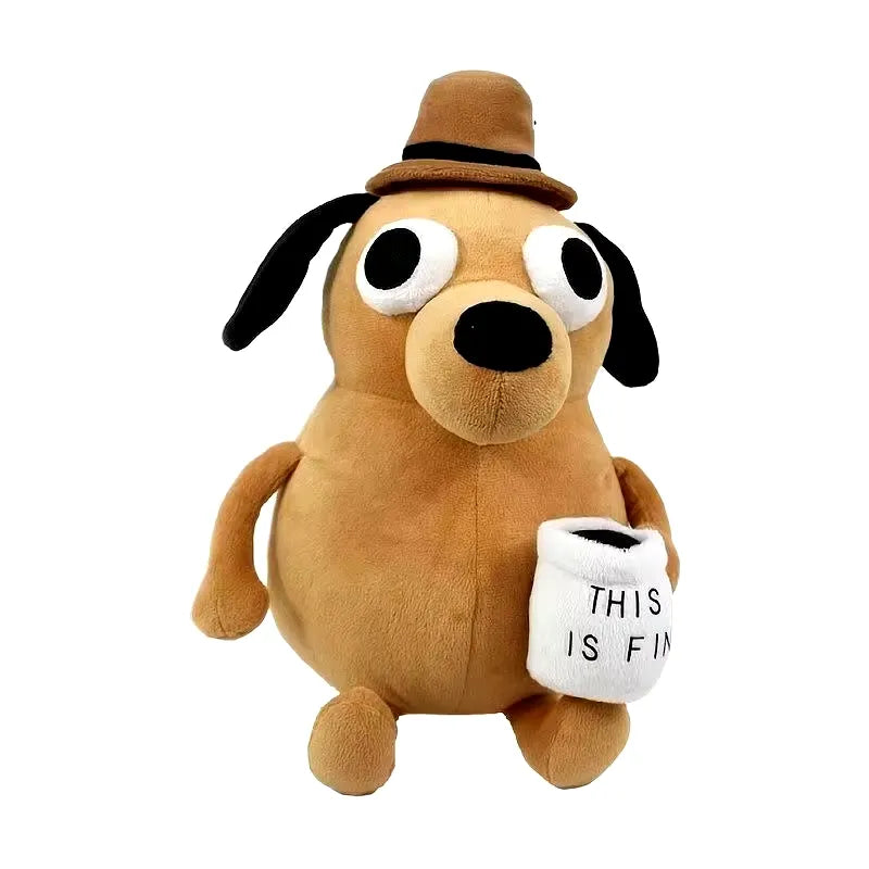 This is Fine Meme Dog Plushie (25 cm)