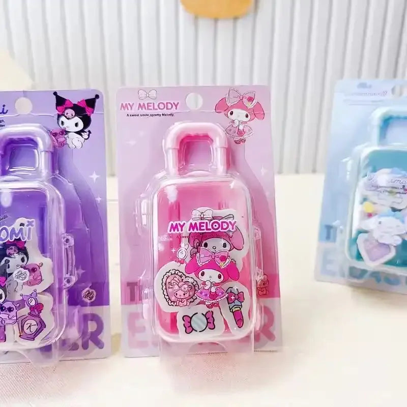 Sanliou Travel Suitcase Eraser Set