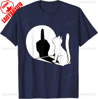 Middle Finger Cat Statement T-Shirt - Bear Hugs