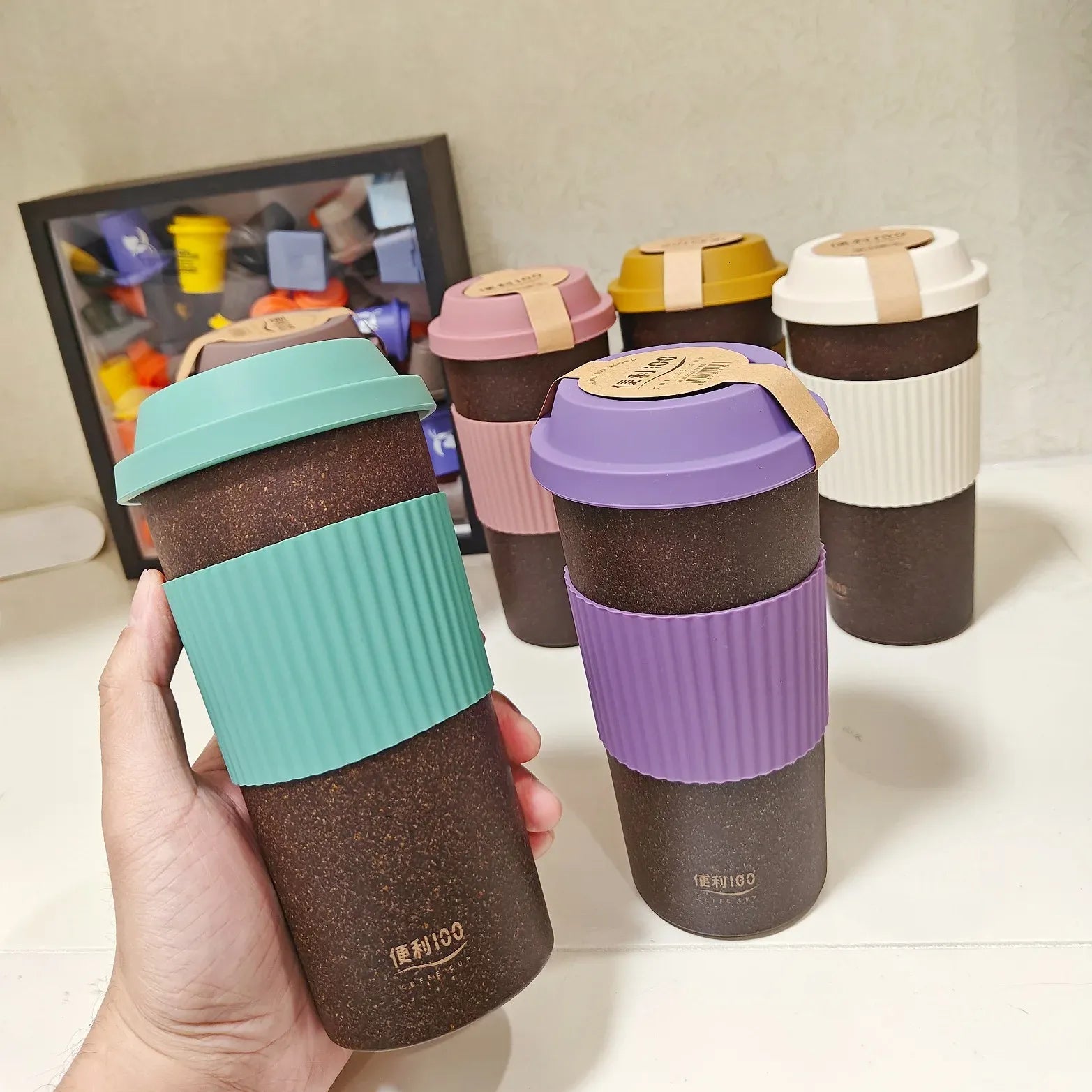 Sustainable Bamboo Coffee Cups (380 ml)