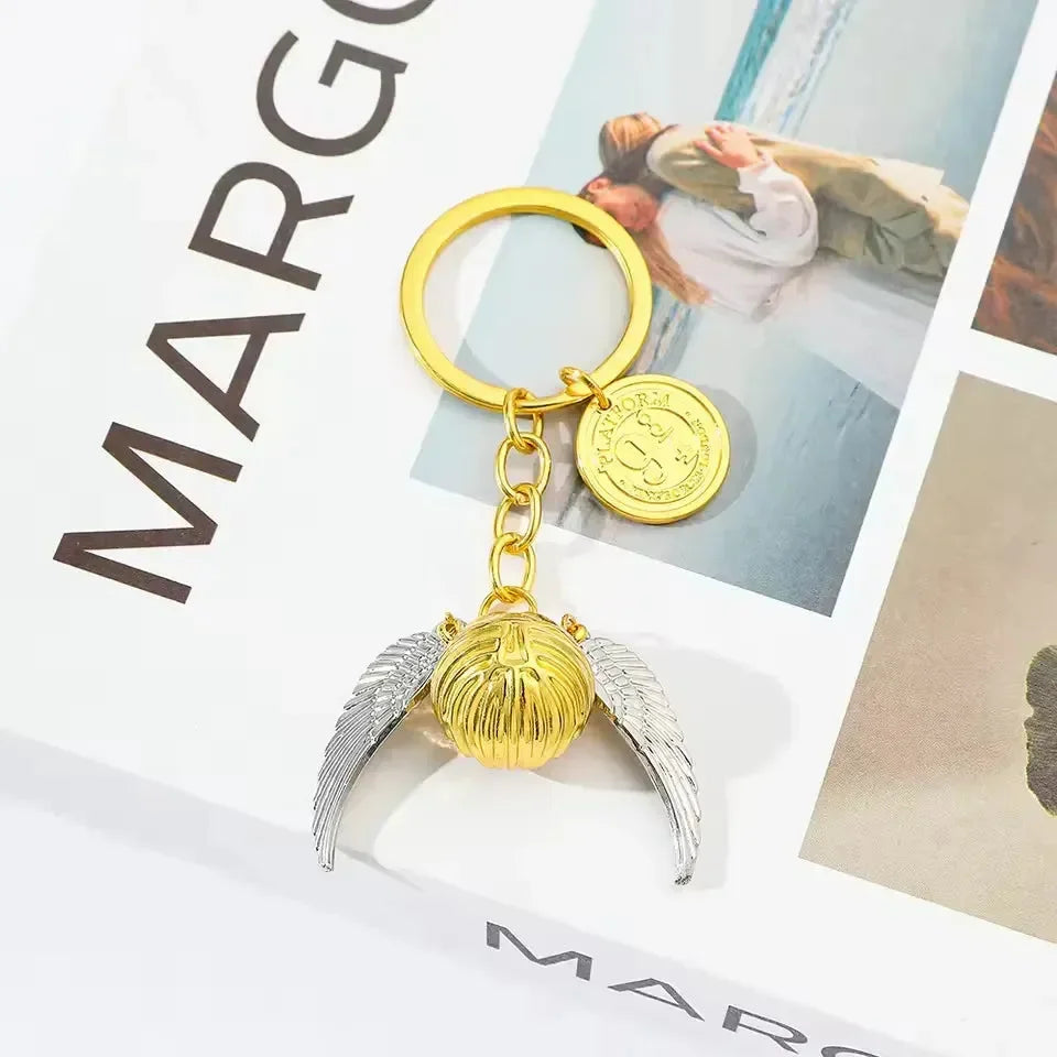 Winged Wonder Golden Snitch Keychain
