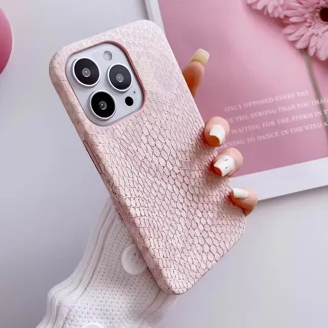 Luxury Snake Texture Phone Case (For iPhones)