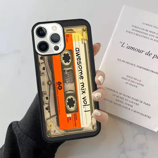 Cassette Tape Style Phone Case (For iPhones)