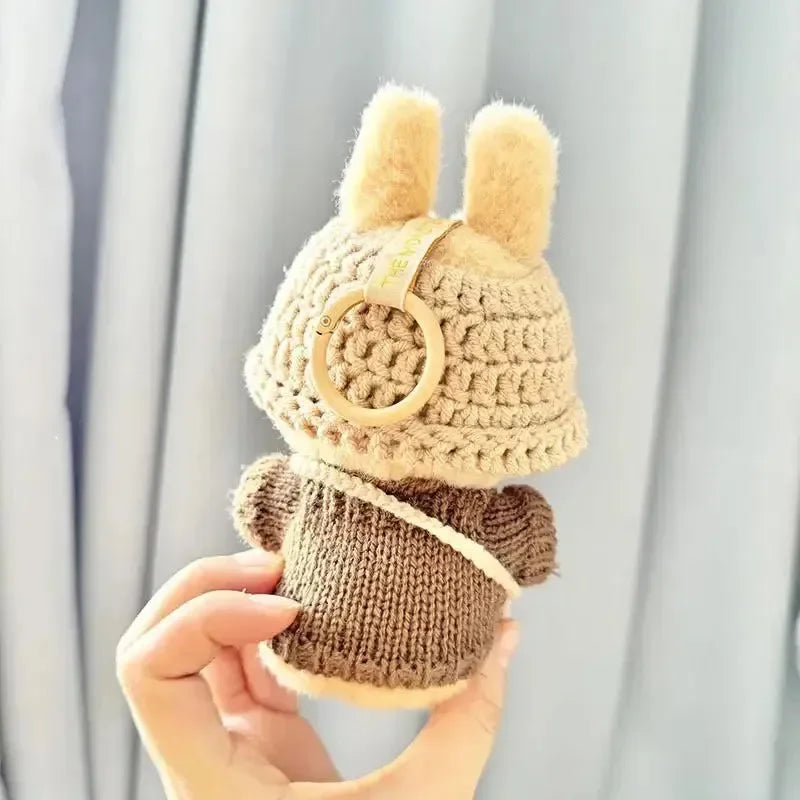 Handmade Labubu Crochet Animal Outfits - Bear Hugs