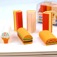 Delightful Fast Food Eraser (6 Pcs)