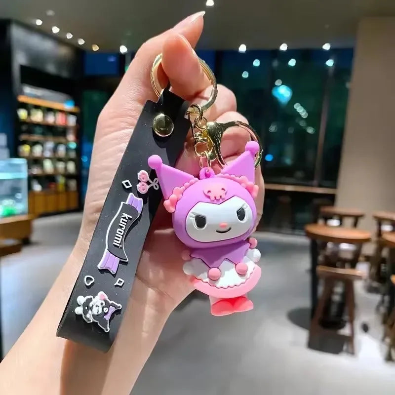 Kuromi Krew Mischief 3D Silicone Keychain