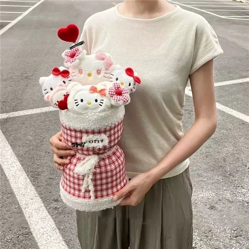 Sanrio Hello Kitty Gingham Plush Bouquet