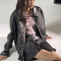 Babydoll Pleather Moto Jacket - Bear Hugs