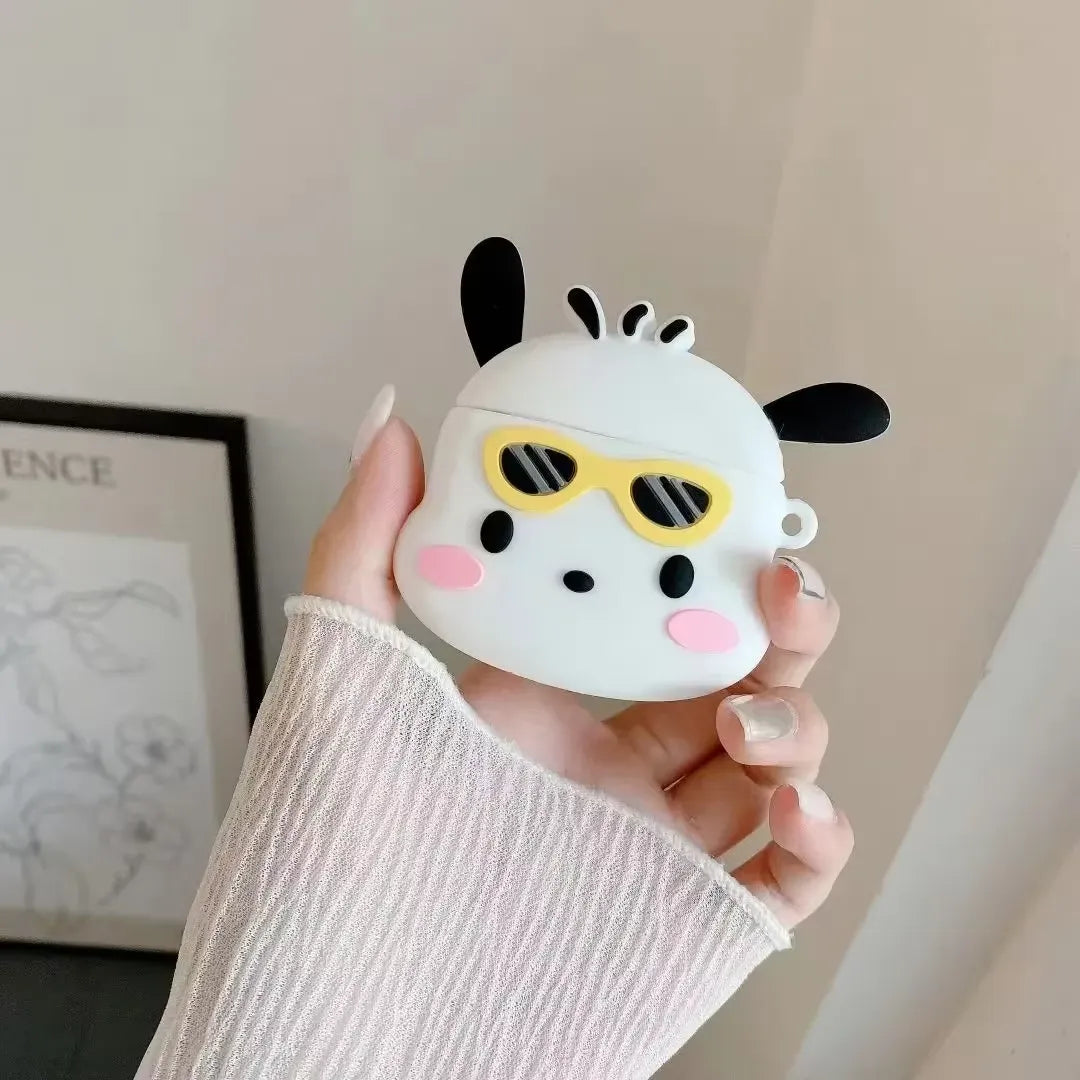 Pochacco Sunglasses Silicone AirPods Case