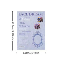 Lace Dream Frame Collage Sticker Pack (10 Pcs)