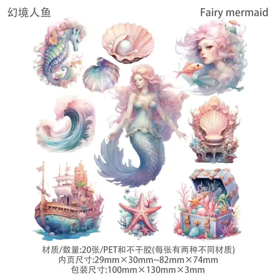 Oceanic Fantasies Sticker Collection (10 Pcs)