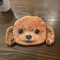 3D Realistic Dog Face Coin Purse