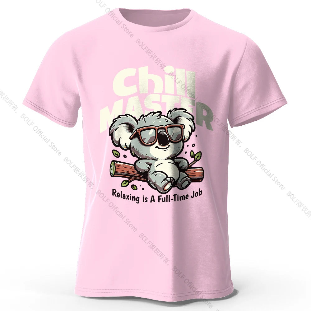 Chill Master Koala Funny T-shirt - Bear Hugs