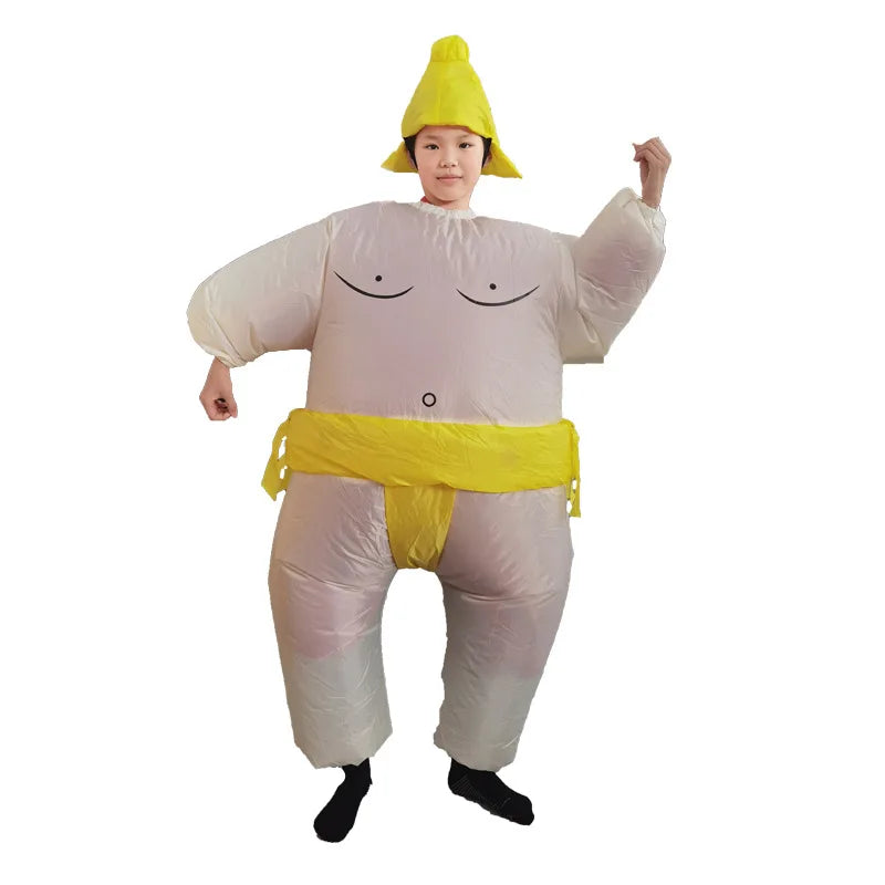 Sumo Wrestler Costume Inflatable Suit Blow Up Outfit Cosplay Party Dress for Kid and Adult - Bear Hugs