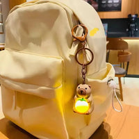 Capybara Citrus Spark Glow Keychain