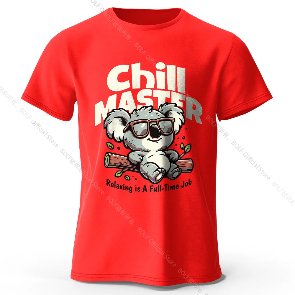 Chill Master Koala Funny T-shirt - Bear Hugs
