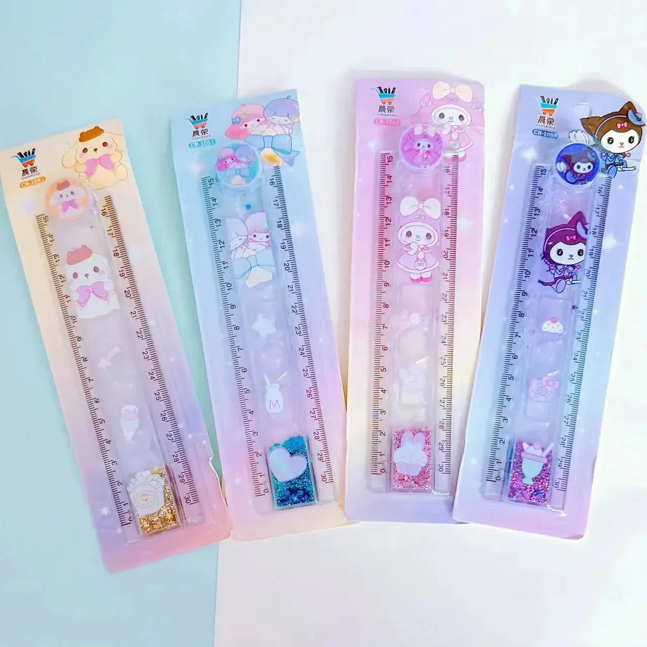 Kawaii Quicksand Sanliou Folding Ruler