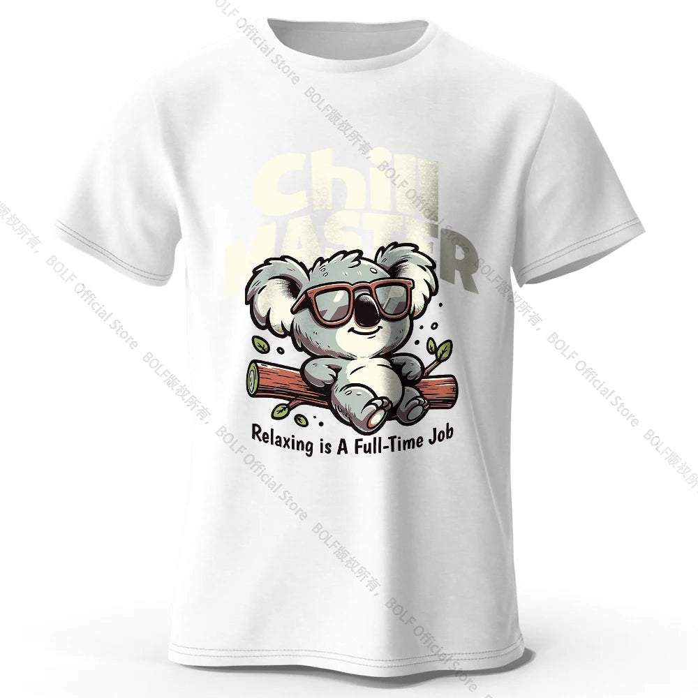 Chill Master Koala Funny T-shirt - Bear Hugs