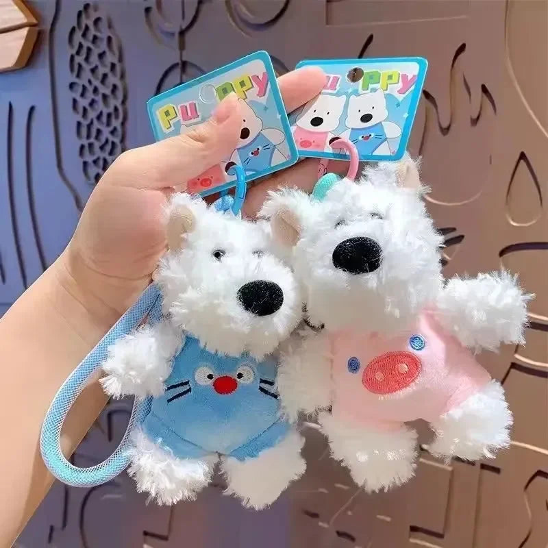 Westie Wag Plush Keychain