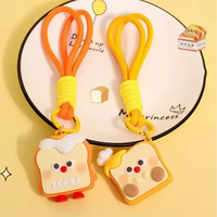 Quirky Crusties Bread Toast Keychain