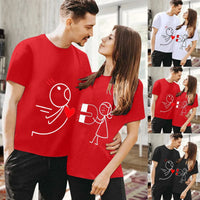 Heart Attract Couples T-shirt - Bear Hugs