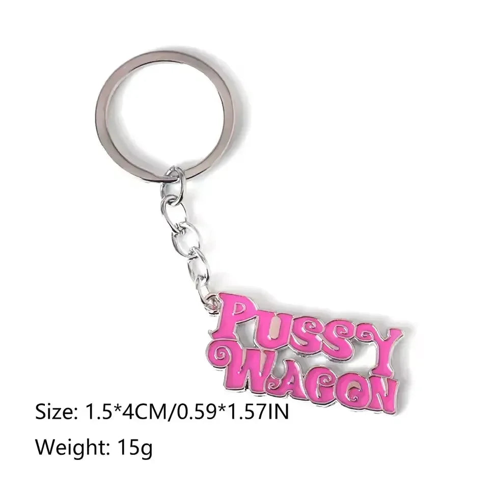 Pussy Wagon Vixen Vibes Keychain