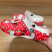 Hello Kitty Red & White Clogs